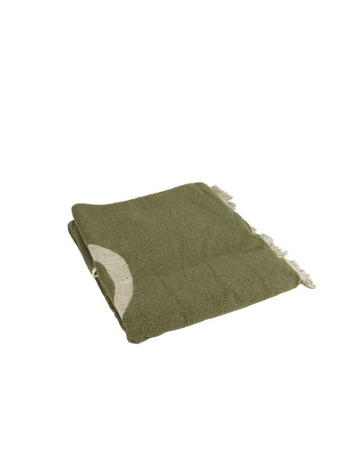 Telo mare Foutas Terry in cotone Verde Mc2 Saint Barth | FOUTAS TERRY02066H TERRY EMBOSSED SB 52